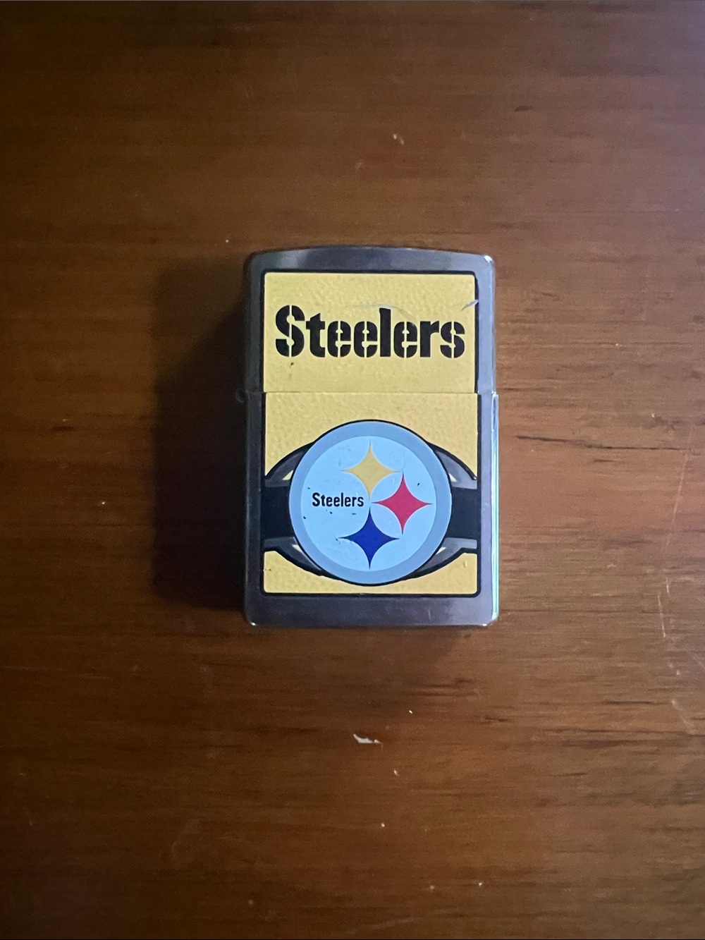 Pittsburgh Steelers Zippo Brand Lighter with Team Logo - Yellow & Black